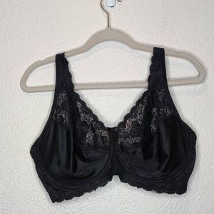 Pink Black Lace Intimate Sexy Lingerie Bra Size 40 DD